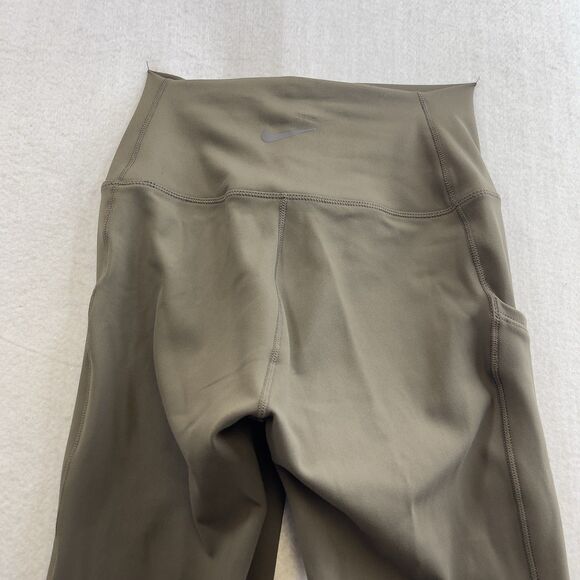 Nike One Leggings Women XS Brown Mink Pocket Preppy Yoga Dri-FIT Training Pants - Picture 7 of 12